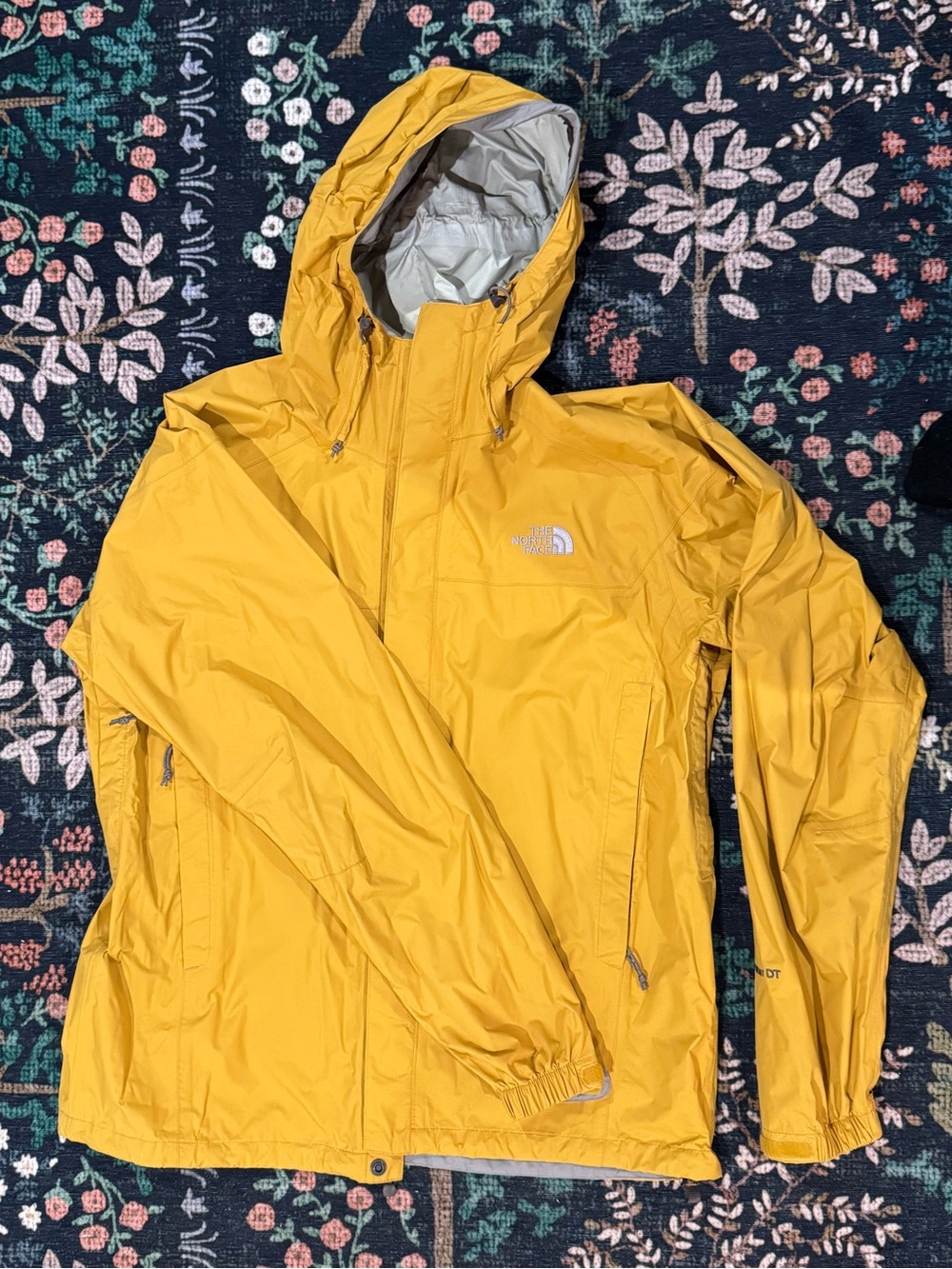 The North Face Yellow Hooded Rain Jacket